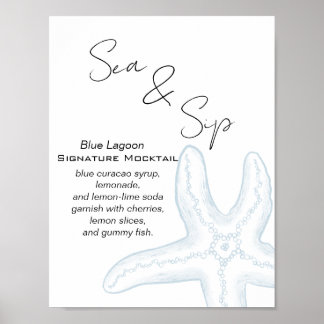 See You Soon Baby Shower Getränkebar Poster