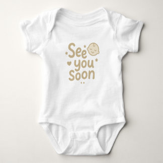 See You Soon" Cute Neutral Baby Design Baby Strampler