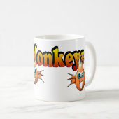 Seeaffen Monkees Entwurf Kaffeetasse (VorderseiteRechts)