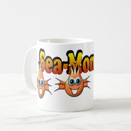 Seeaffen Monkees Entwurf Kaffeetasse (Vorderseite Links)