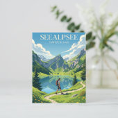 Seealpsee Schweiz Postkarte (Stehend Vorderseite)
