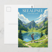 Seealpsee Schweiz Postkarte (Vorne/Hinten)