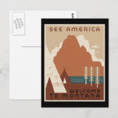 SeeAmericaMontanaOriginal1.gif Postkarte (Vorne/Hinten)