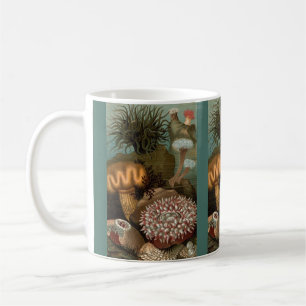 Seeanemone aus dem 19. Jahrhundert Kaffeetasse