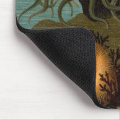 Seeanemone aus dem 19. Jahrhundert Mousepad (Ecke)