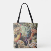 Seeanemonen, Actiniae Seeanemonen Ernst Haeckel Tasche (Rückseite)