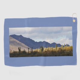 Seeangenehmes Schatten-und Saguaros-Golf-Tuch Golfhandtuch