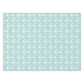 Seeanker-Aweigh hellblaues Tischdecke (Vorderseite (Horizontal))