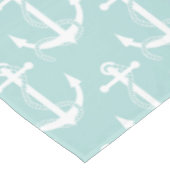 Seeanker-Aweigh hellblaues Tischdecke (Schrägansicht)
