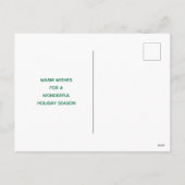 Seeanker-Baum-Küstenweihnachten Feiertagspostkarte (Rückseite)