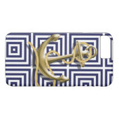 Seeanker des adretten Musters der Marine Case-Mate iPhone Hülle (Rückseite (Horizontal))