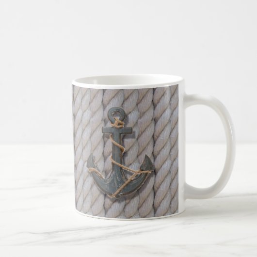 Seeanker des grauen Küstenstrandseils Kaffeetasse (Rechts)