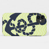 Seeanker-Gelb Zickzack iphone 5 Fall Case-Mate iPhone Hülle (Rückseite (Horizontal))