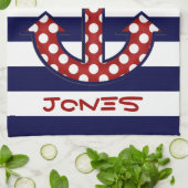 Seeanker-Geschirrtuch Geschirrtuch (Gefaltet)