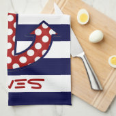 Seeanker-Geschirrtuch Geschirrtuch (Viertel Falte)