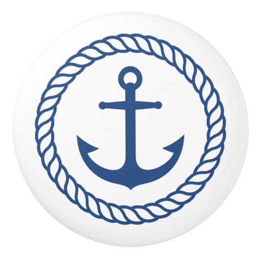 Seeanker innerhalb der Seilgrenze Keramikknauf (Vorderseite)