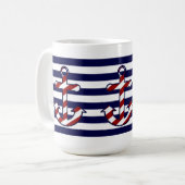 Seeanker-Kaffee-Tasse Kaffeetasse (Vorderseite Links)