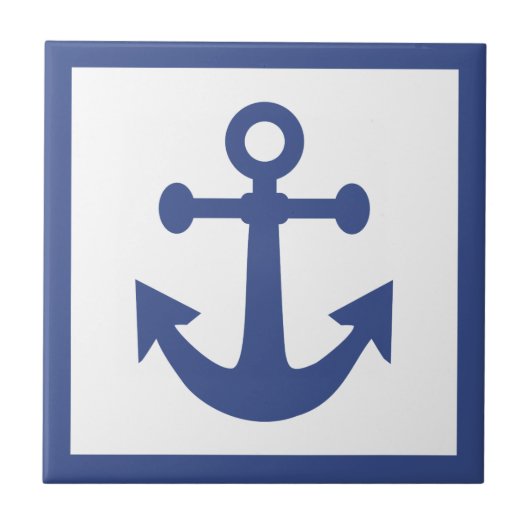 Seeanker-Keramikfliesen Fliese (Vorderseite)