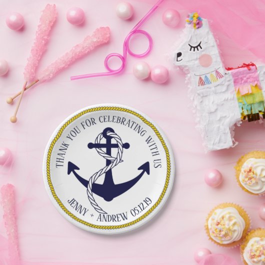 Seeanker-kundenspezifischer Pappteller (Party)