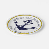 Seeanker-kundenspezifischer Pappteller (Schrägansicht)