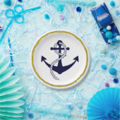 Seeanker-kundenspezifischer Party-Papier-Teller Pappteller (Party)