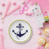 Seeanker-kundenspezifischer Party-Papier-Teller Pappteller (Party)