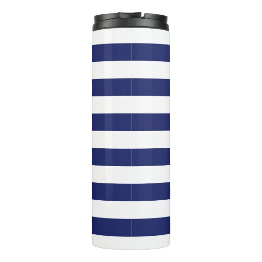 Seeanker-Marine-Blau-Kapitän Personalized Thermosbecher (Rückseite)
