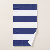 Seeanker-Marine-blaue Streifen-Familien-Monogramm Badhandtuch Set (Handtuch)