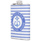 Seeanker-Marine personalisiert Flachmann (Links)