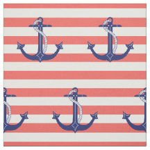 Seeanker mit korallenroten Streifen