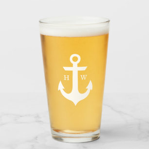 Seeanker-Monogramm Glas
