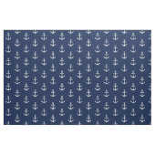 Seeanker-Muster-Marine-Weiß Stoff (Fat Quarter (45,7 x 55,9 cm))