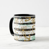 Seeanker-Muster Tasse (Vorderseite Links)