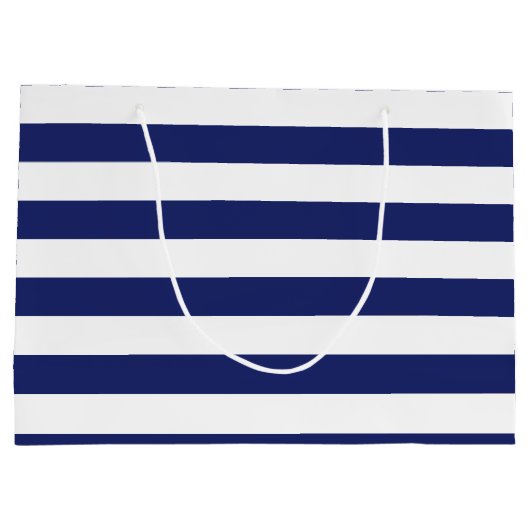 Seeanker-personalisierter Geburtstag Große Geschenktüte (Rückseite)