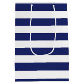 Seeanker-personalisierter Geburtstag Mittlere Geschenktüte (Rückseite)