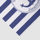 Seeanker-personalisierter Geburtstag Seidenpapier (Ausschnitt)