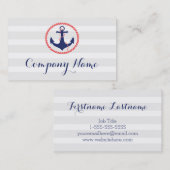 Seeanker-Reise-Visitenkarten Visitenkarte (Vorne/Hinten)