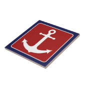 Seeanker - rotes weißes und blau fliese (Seite)