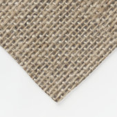 Seeanker-rustikaler Leinwand-Familienname Fleecedecke (Ecke)