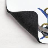 Seeanker-Segelfisch-Fischen Mousepad (Ecke)