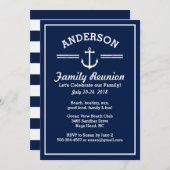 Seeanker-Strand-Haus-Familien-Wiedersehen-Reise Einladung (Vorne/Hinten)