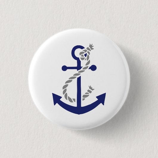 Seeanker und Seil Button (Vorderseite)