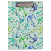 Seeanker und Seil-Muster Klemmbrett (Vorderseite)