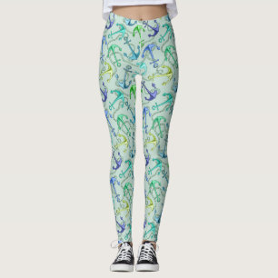 Seeanker und Seil-Muster Leggings