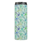 Seeanker und Seil-Muster Thermosbecher (Rückseite)