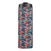 Seeanker und Seil-Muster Thermosbecher (Vorderseite)