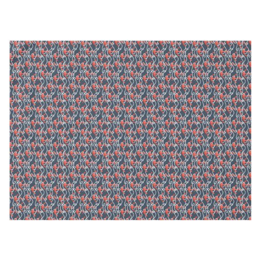 Seeanker und Seil-Muster Tischdecke (Vorderseite (Horizontal))