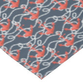 Seeanker und Seil-Muster Tischdecke (Schrägansicht)