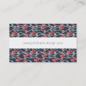 Seeanker und Seil-Muster Visitenkarte (Rückseite)