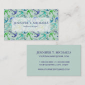 Seeanker und Seil-Muster Visitenkarte (Vorne/Hinten)